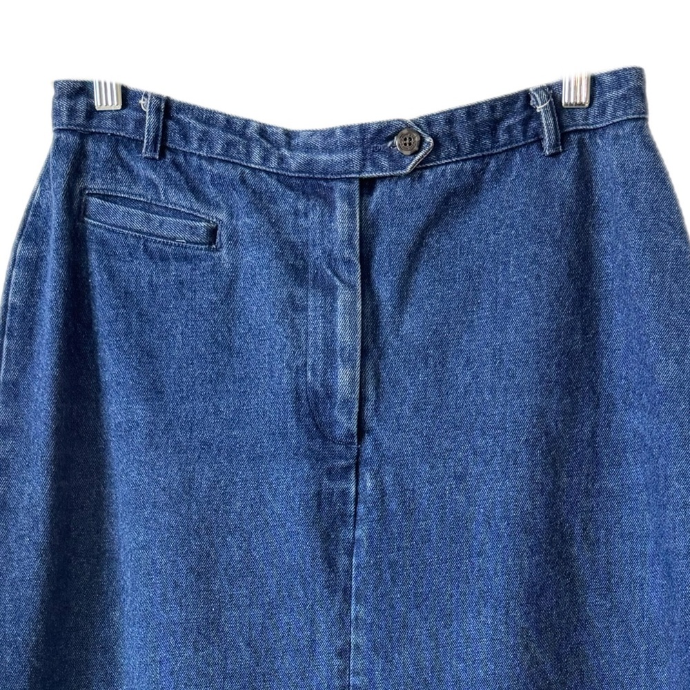 Vintage Denim Midi Skirt Sz 12 - Picture 3 of 5